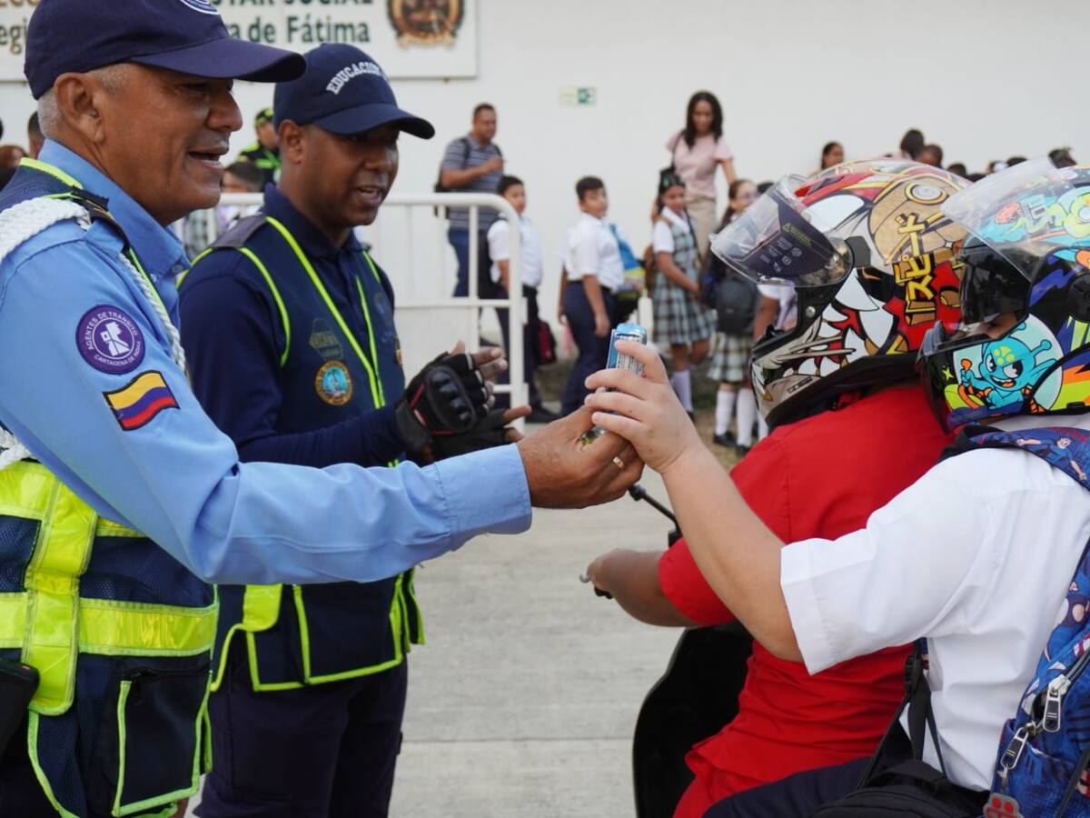 DATT impulsa campaña “Pal Colegio Me Muevo Seguro”en el regreso a clases en Cartagena