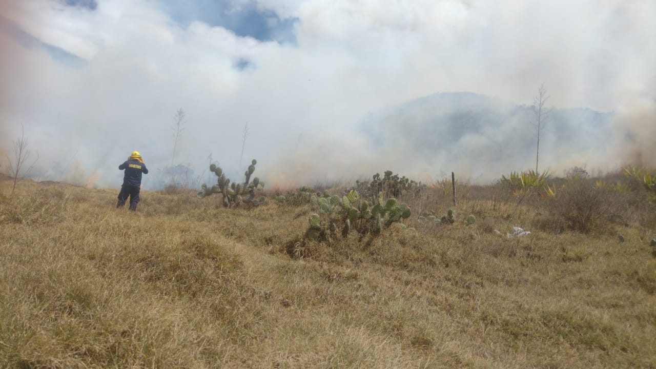 Incendio forestal se registra en Mondoñedo: Bomberos trabajan para controlar las llamas