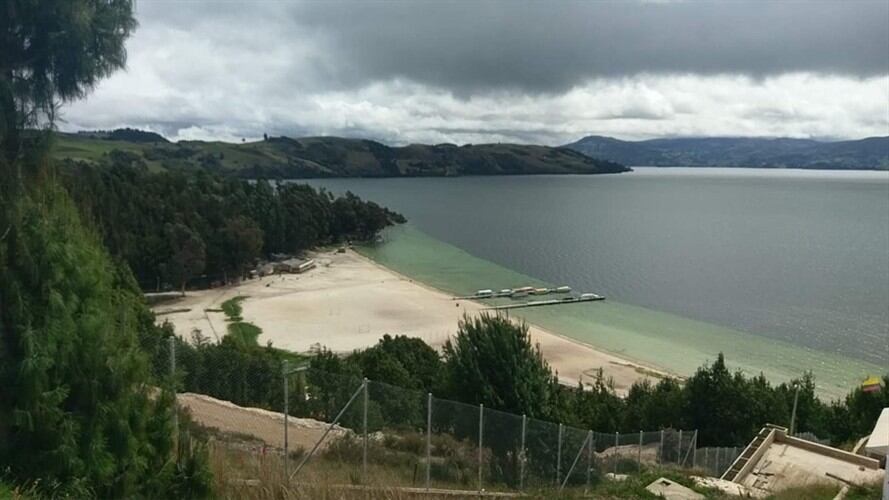 Playa Blanca uno de los atractivos turísticos más importantes de Boyacá y el país sigue cerrado.  . Foto: Voz del Lago