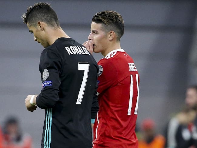 Cristiano Ronaldo y James Rodríguez