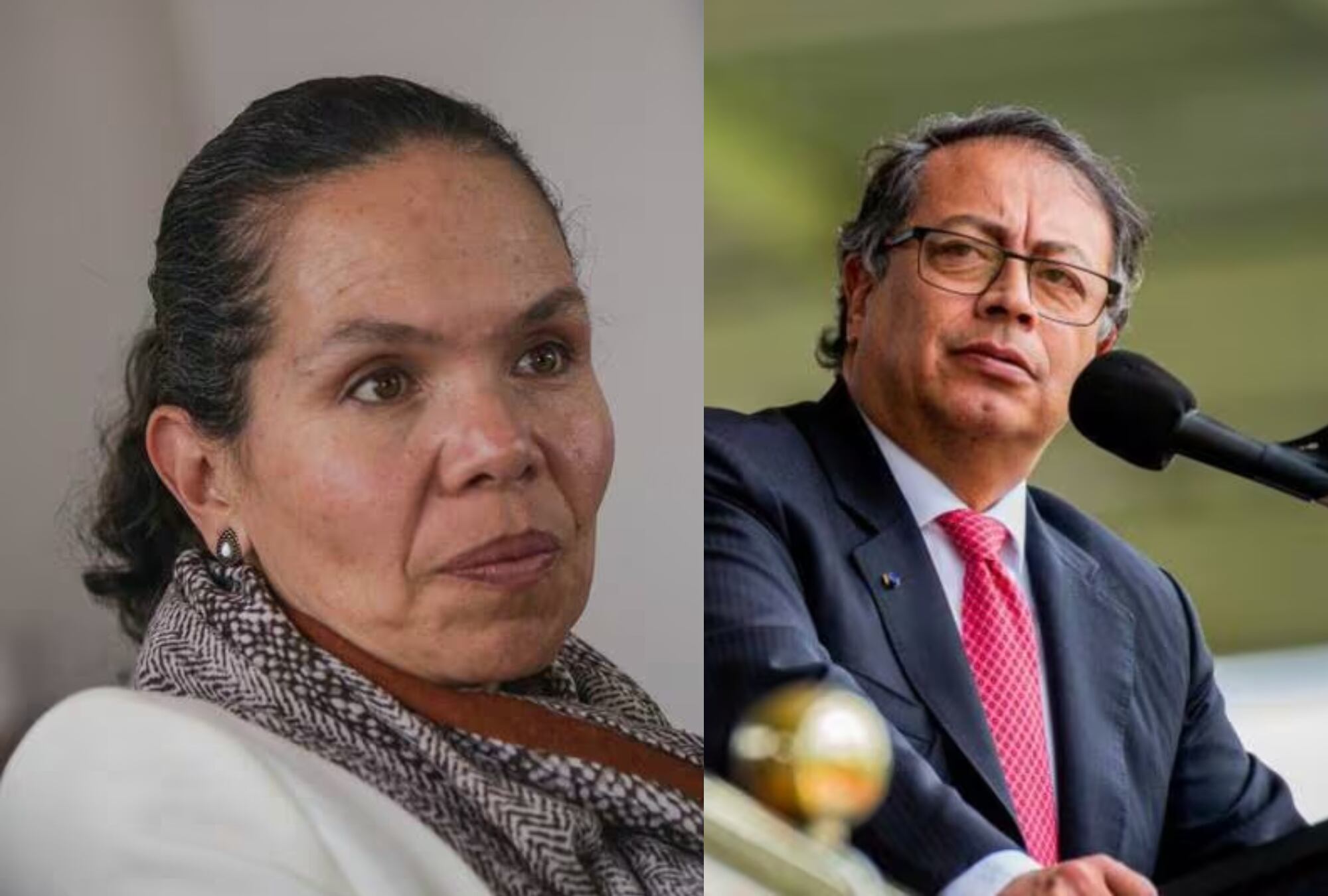Astrid Rodríguez, ministra del Deporte y presidente Gustavo Petro - Cortesía/ Colprensa.