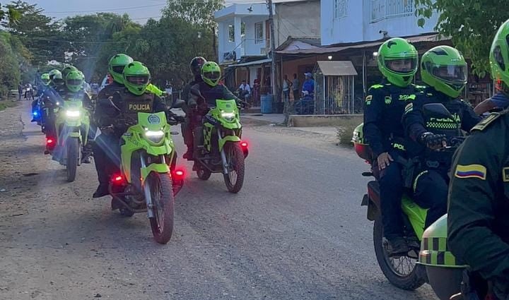 Nueve capturados, armas y droga incautadas por parte de la Policía de Bolívar