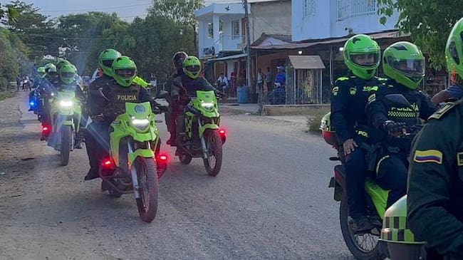 Nueve capturados, armas y droga incautadas por parte de la Policía de Bolívar