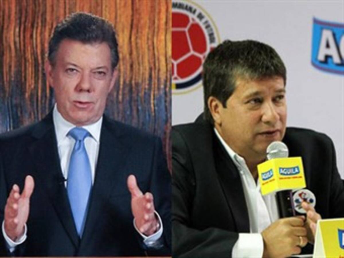 Presidente Santos pide que le acepten la renuncia al 'Bolillo' Gómez