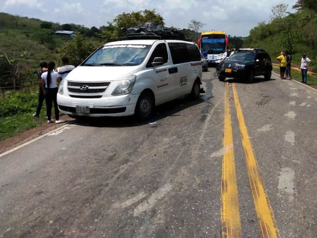 Dos menores de edad resultaron heridos en accidente de tránsito en Bolívar