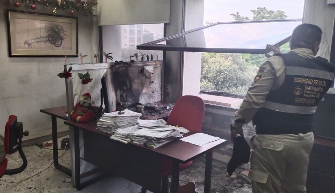 Incendio en sede de postgrados de la USCO.