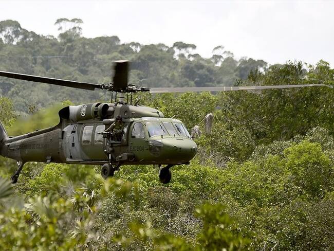 Imagen de referencia de un helicóptero del Ejército Nacional. Foto: Getty Images.