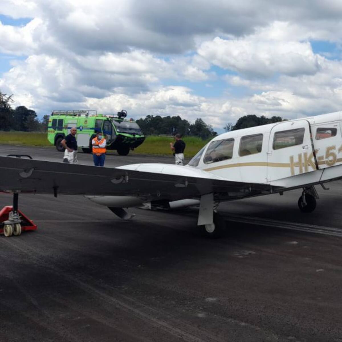 Una ‘avioneta’ sufrió un accidente en la pista del aeropuerto de Popayán