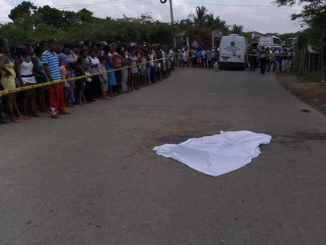 Murió mujer tras ser arrollada por una moto en corregimiento de Cartagena