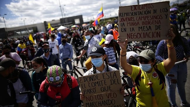 ¿Qué significa para el país regular la protesta? . Foto: Colprensa
