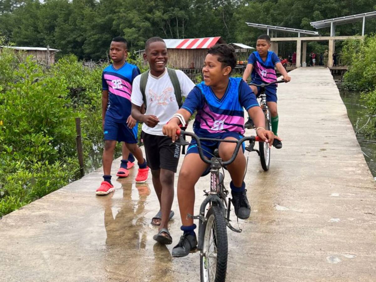 “Queremos recorrer el mundo con el fútbol”, niños de Mosquera, Nariño