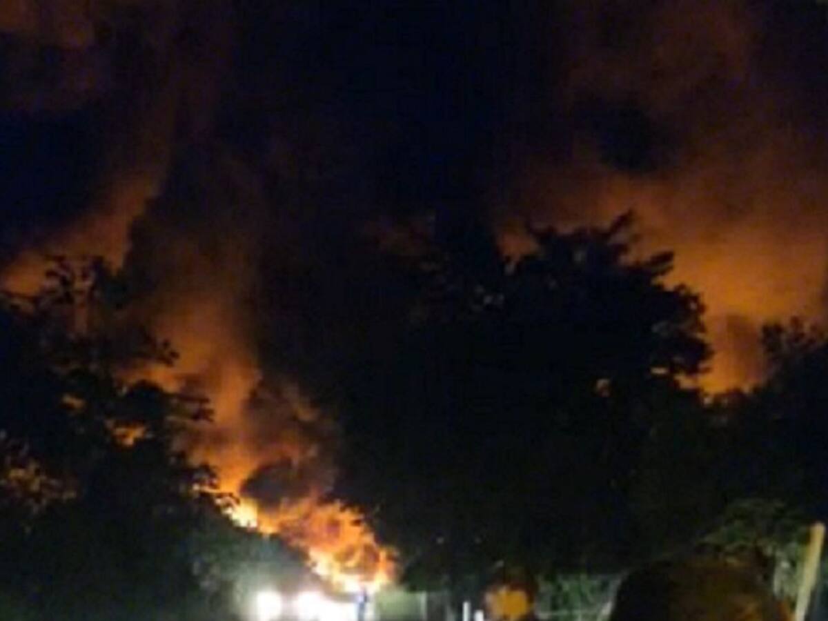 Varias explosiones sacudieron anoche El Corregimiento El Centro de Barranca