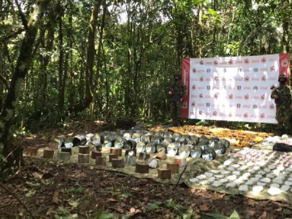 Incautan más de 450 minas antipersona al ELN en San Francisco, Antioquia