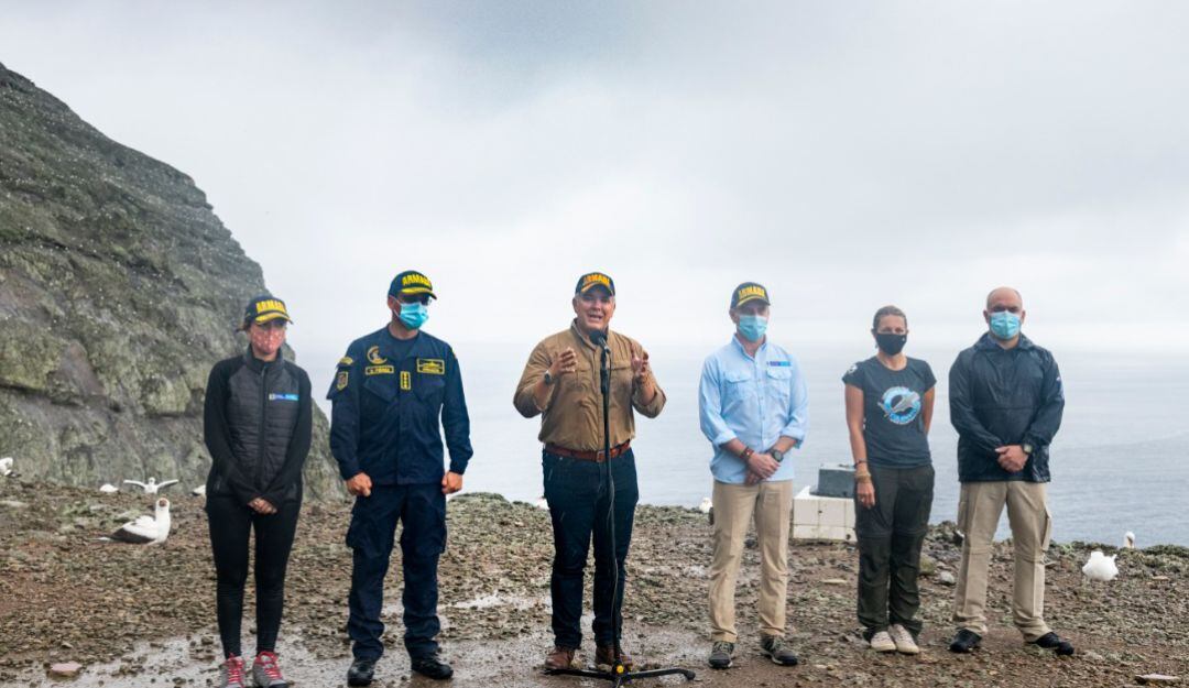 Presidente Iván Duque en la isla Malpelo