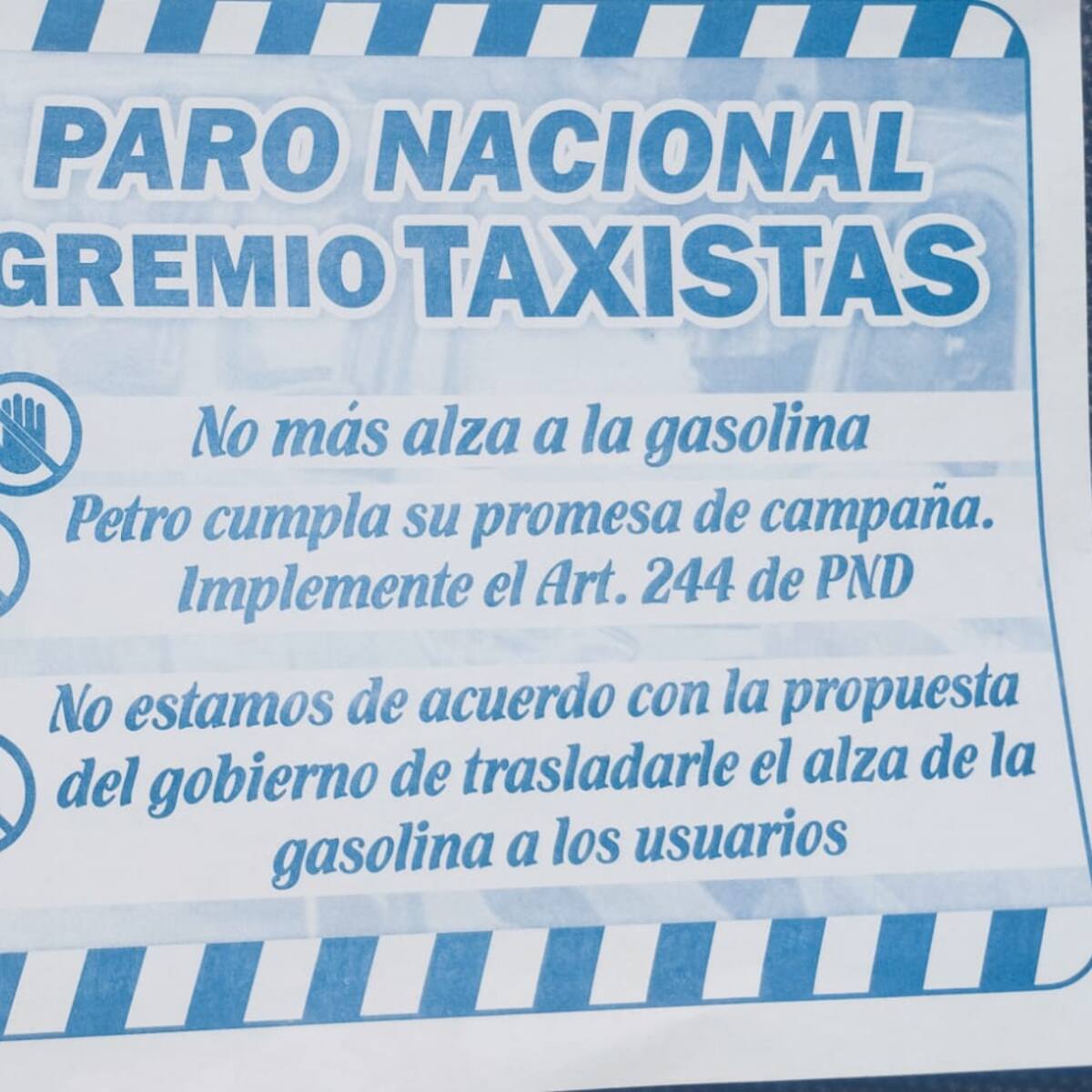 Algunos taxistas de Bucaramanga anunciaron un paro el 9 de agosto de 2023