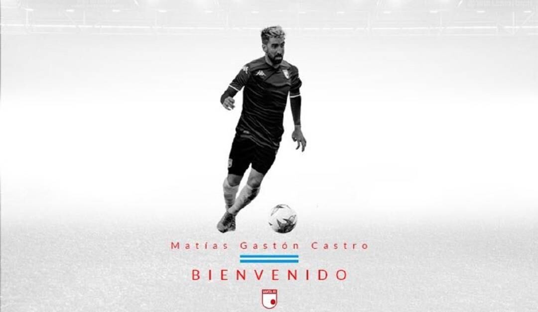 Matías Gastón Castro, nuevo jugador de Independiente Santa Fe.