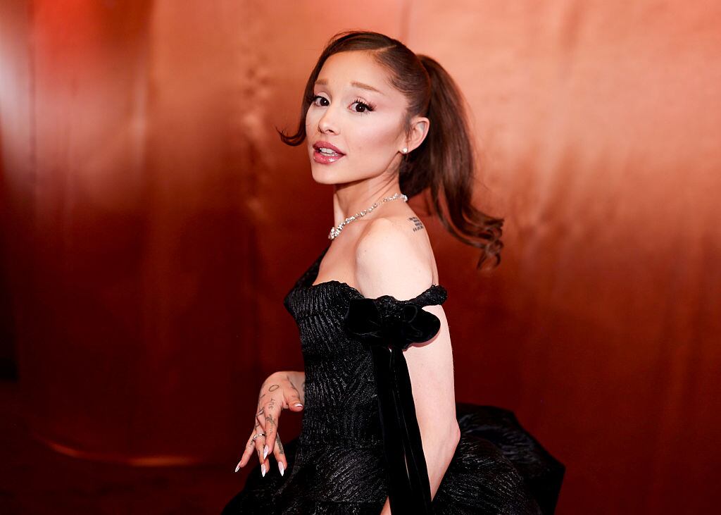 Ariana Grande at the 83rd Annual Golden Globes held at The Beverly Hilton on January 11, 2026 in Beverly Hills, California. (Photo by Christopher Polk/2026GG/Penske Media via Getty Images)