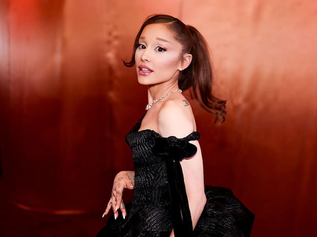 Ariana Grande at the 83rd Annual Golden Globes held at The Beverly Hilton on January 11, 2026 in Beverly Hills, California. (Photo by Christopher Polk/2026GG/Penske Media via Getty Images)