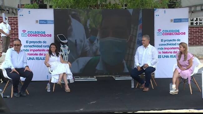 El acto realizado en el corregimiento de Campeche sobre los centros digitales.