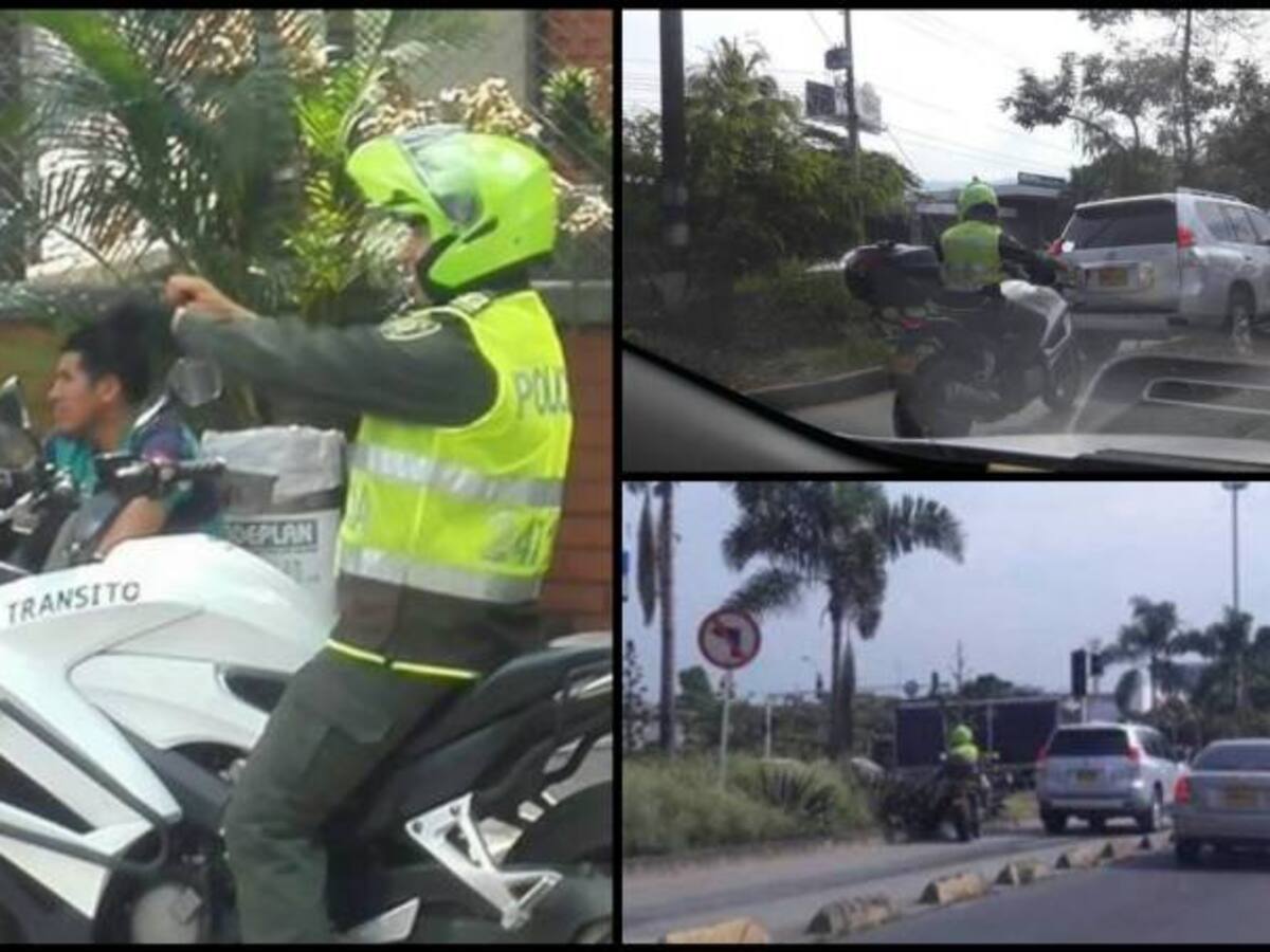 Polémica en redes sociales en Cali por foto de vehículo de tránsito en troncal del MIO