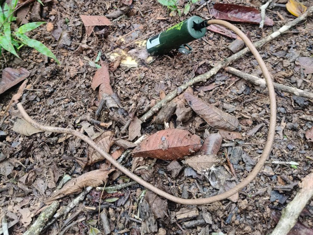 Destruyeron dos explosivos instalados por las disidencias cerca de un colegio en El Plateado Cauca