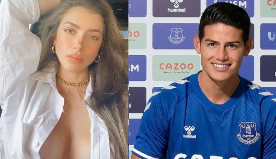 Anllela Sangra y James Rodríguez 