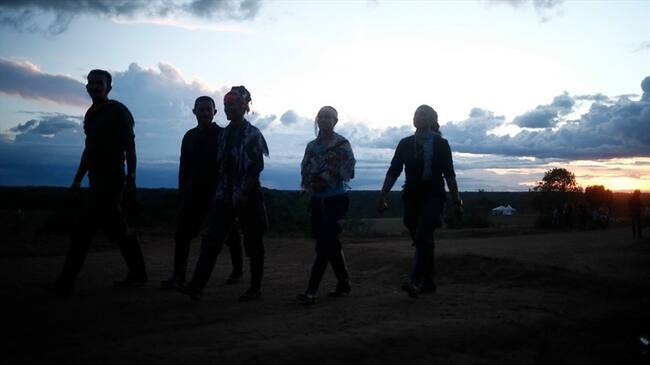 Guerrilleros durante la Décima Conferencia Nacional. Foto: Colprensa/Juan Páez