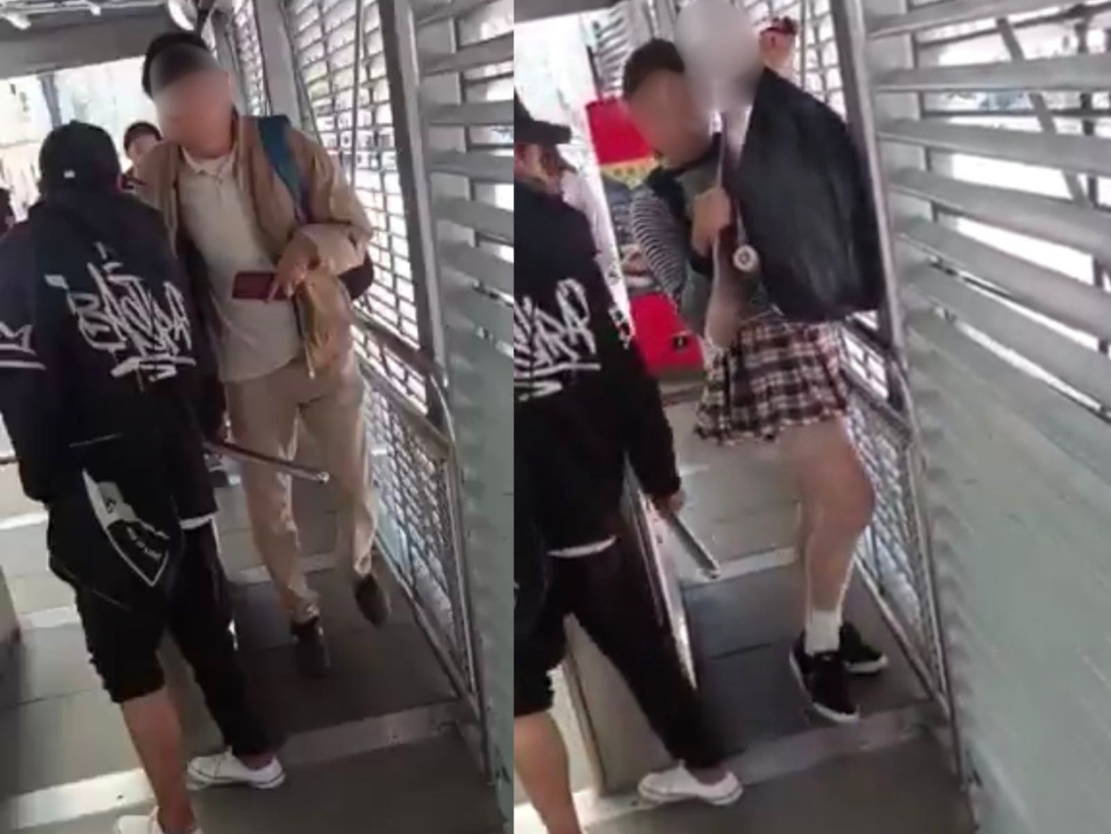 VIDEO | Denuncian que hombre cobra por dejar pasar a personas en TransMilenio sin pagar pasaje. Fotos: captura de pantalla.