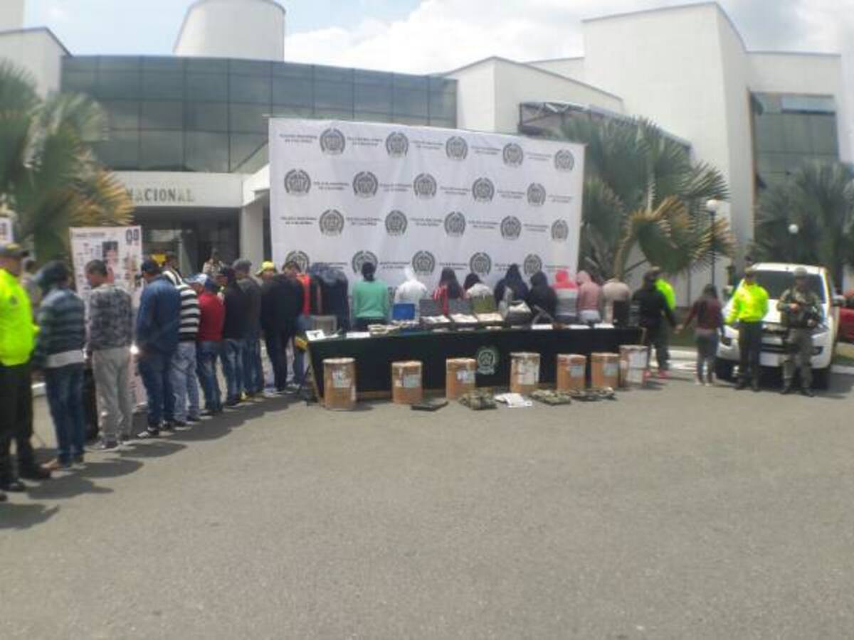 Desarticulan banda encargada del tráfico del 70% de la cocaína en Quindío