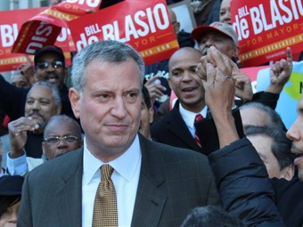 Bill de Blasio ganará las elecciones a la Alcaldía de Nueva York