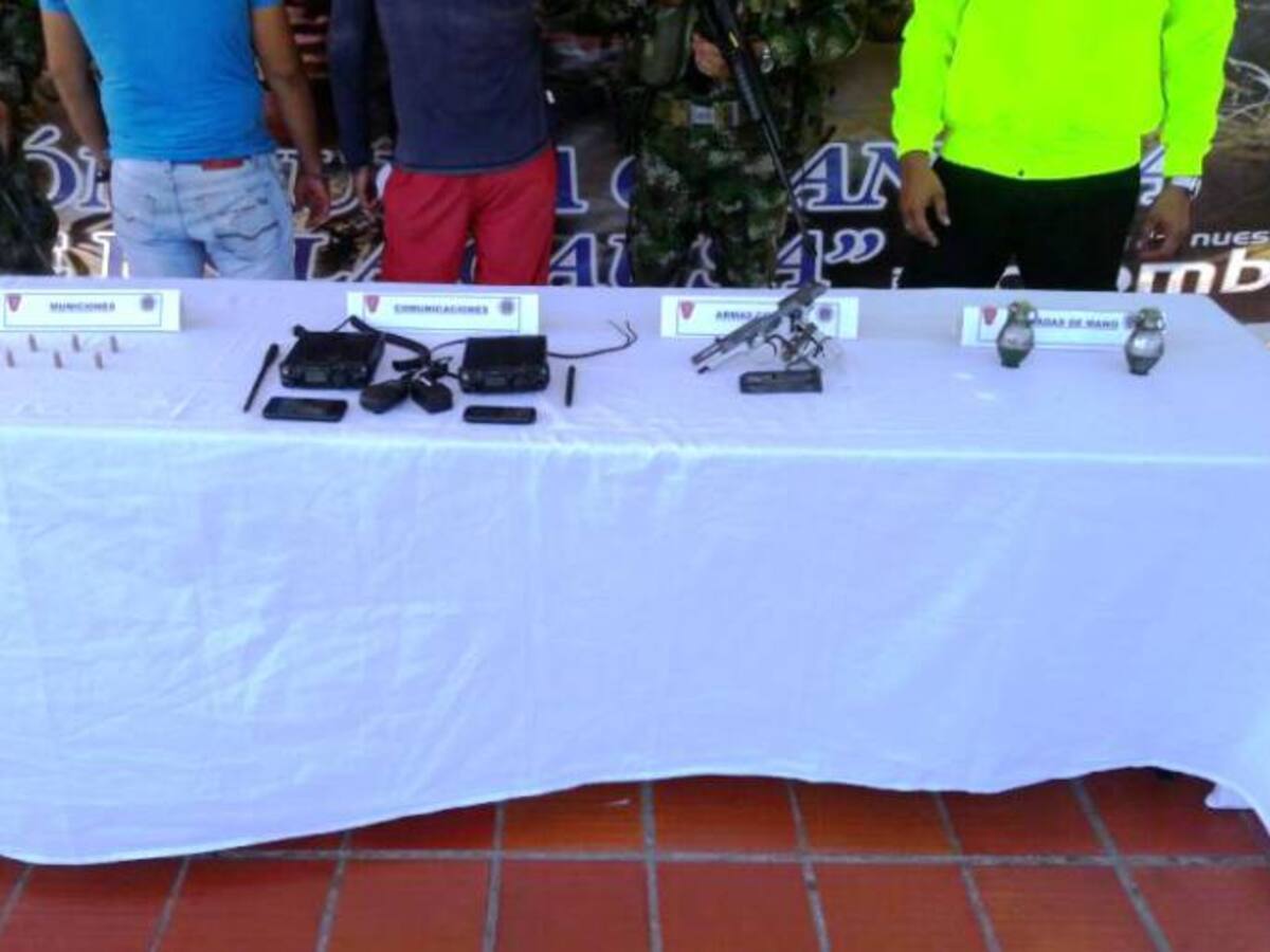 Capturados dos integrantes del ELN en el sur de Bolívar