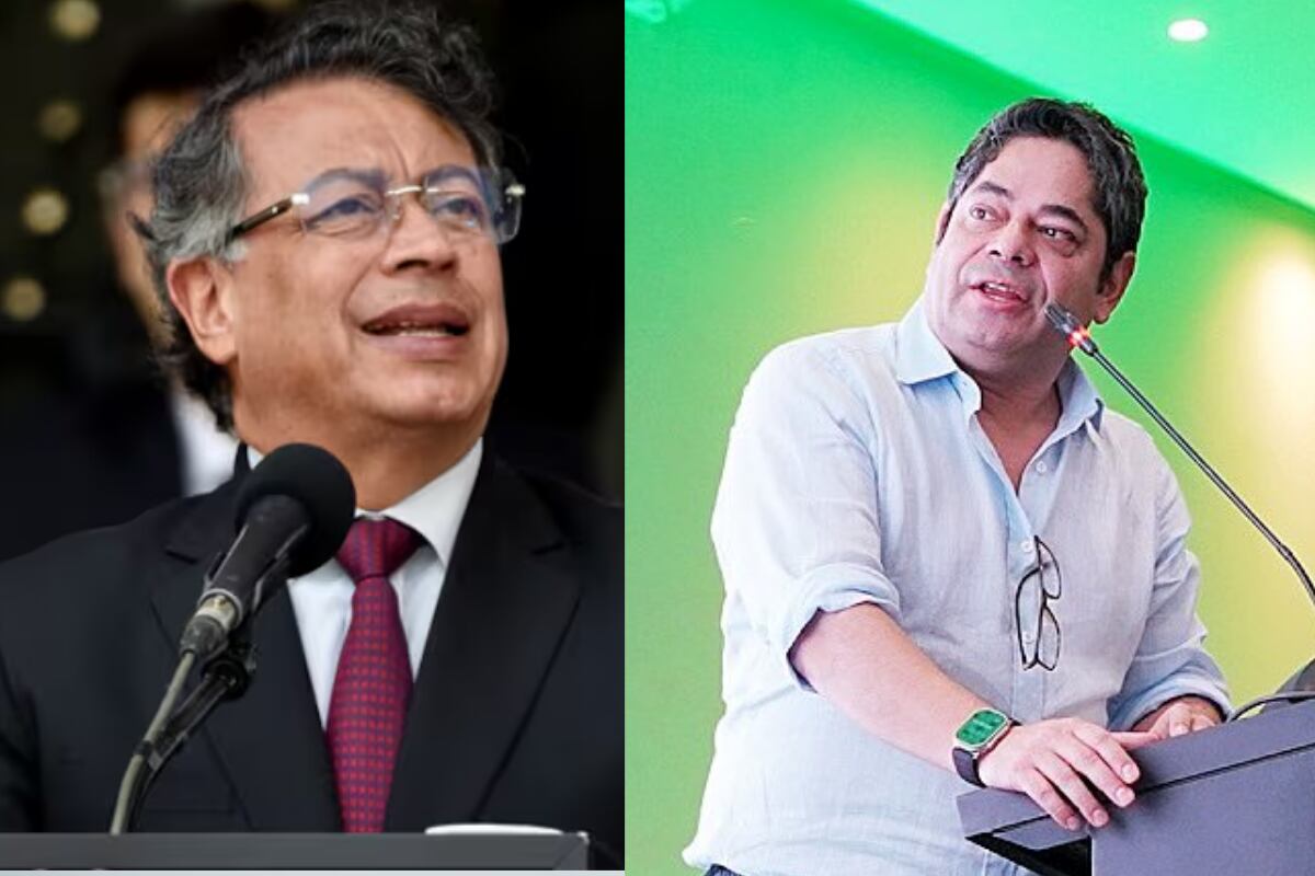 Presidente Gustavo Petro y Guillermo Herrera Castaño - Cortesía