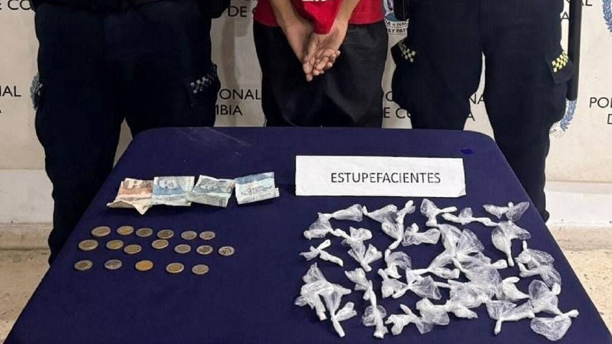 Aprehendido menor de 15 años con 40 dosis de base de coca en Malambo