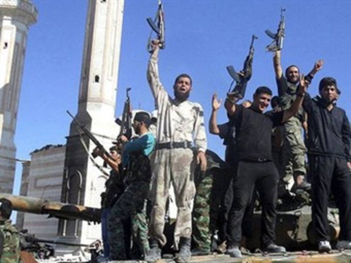 Rebeldes acusan al régimen de Siria de mentir sobre la entrega de armas químicas