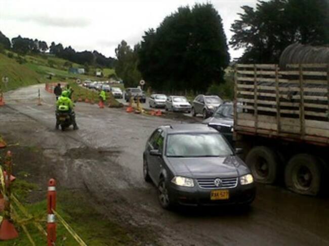 Vías de Boyacá, afectadas por el paro. Foto: W Radio