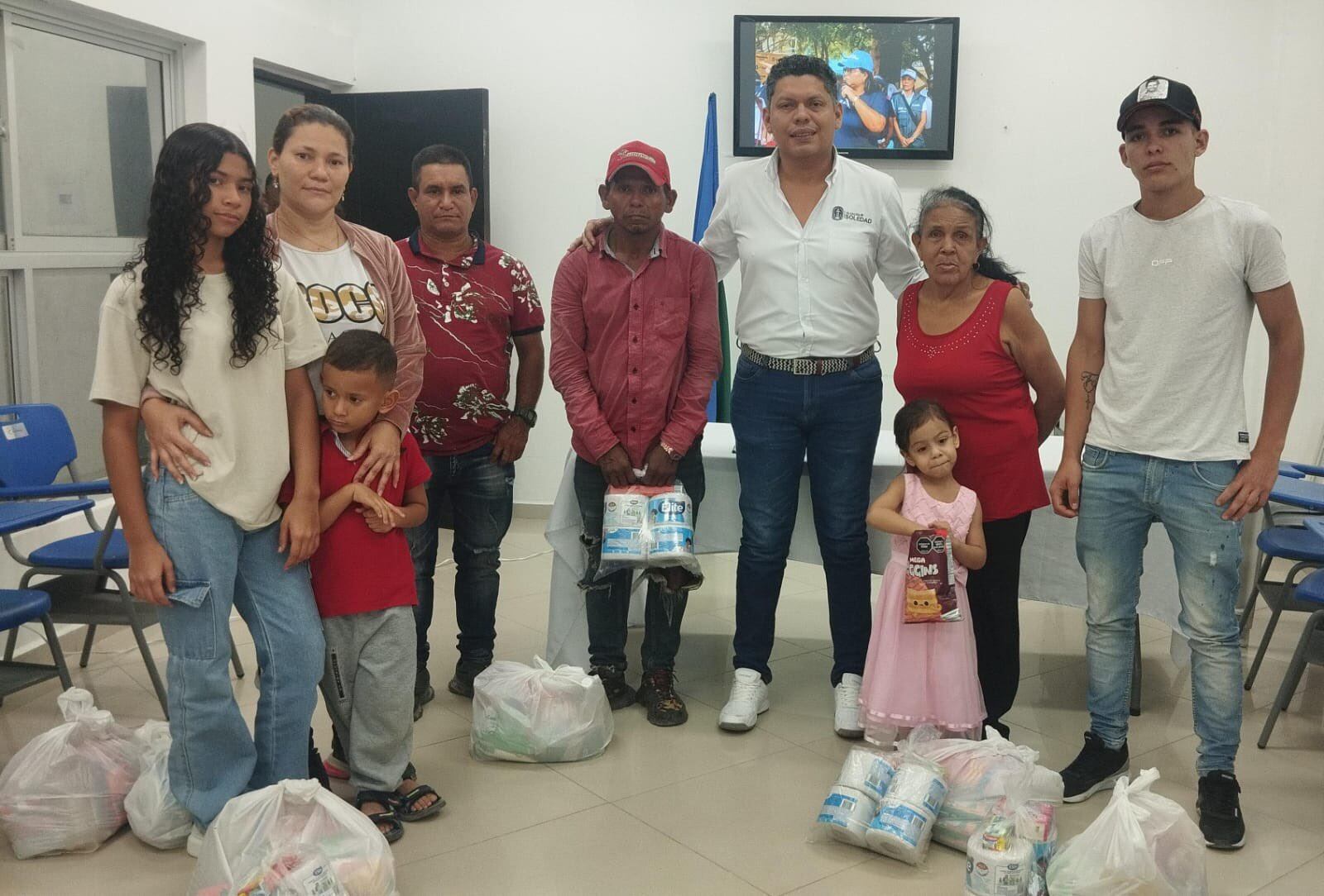 Familias del Catatumbo en el Atlántico: Foto - Alcaldía de Soledad