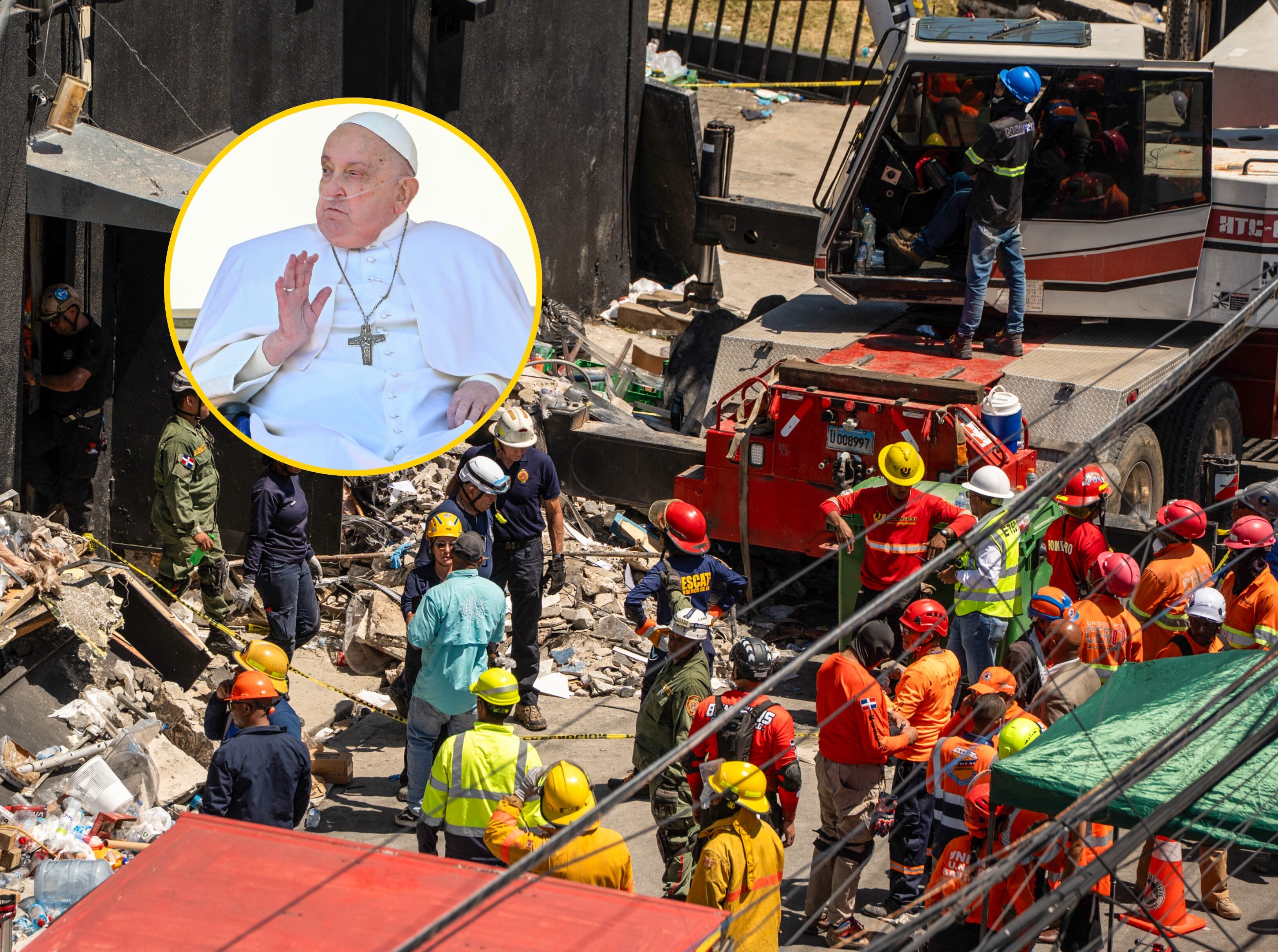 Personal de rescate continua búsqueda de cuerpos y sobrevivientes. FOTO: FRANCESCO SPOTORNO/AFP via Getty Images. Papa Francisco. FOTO: ALBERTO PIZZOLI/AFP /Getty Images