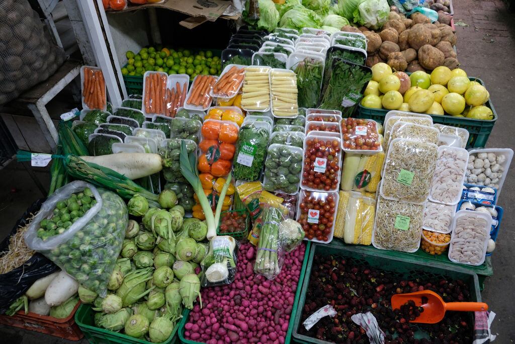 Mercado de alimentos en Paloquemao. Foto: Getty Images