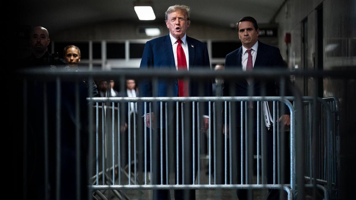 Trump expresa diferencias con juez Juan Merchan en primera jornada de su juicio penal