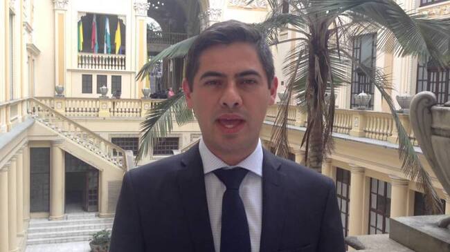 Diputado Nicolás Aguilar del Centro Democrático.