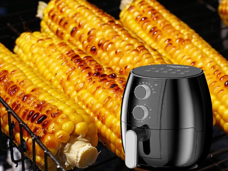 Así se prepara mazorca en freidora de aire. Fotos tomadas de Canva.