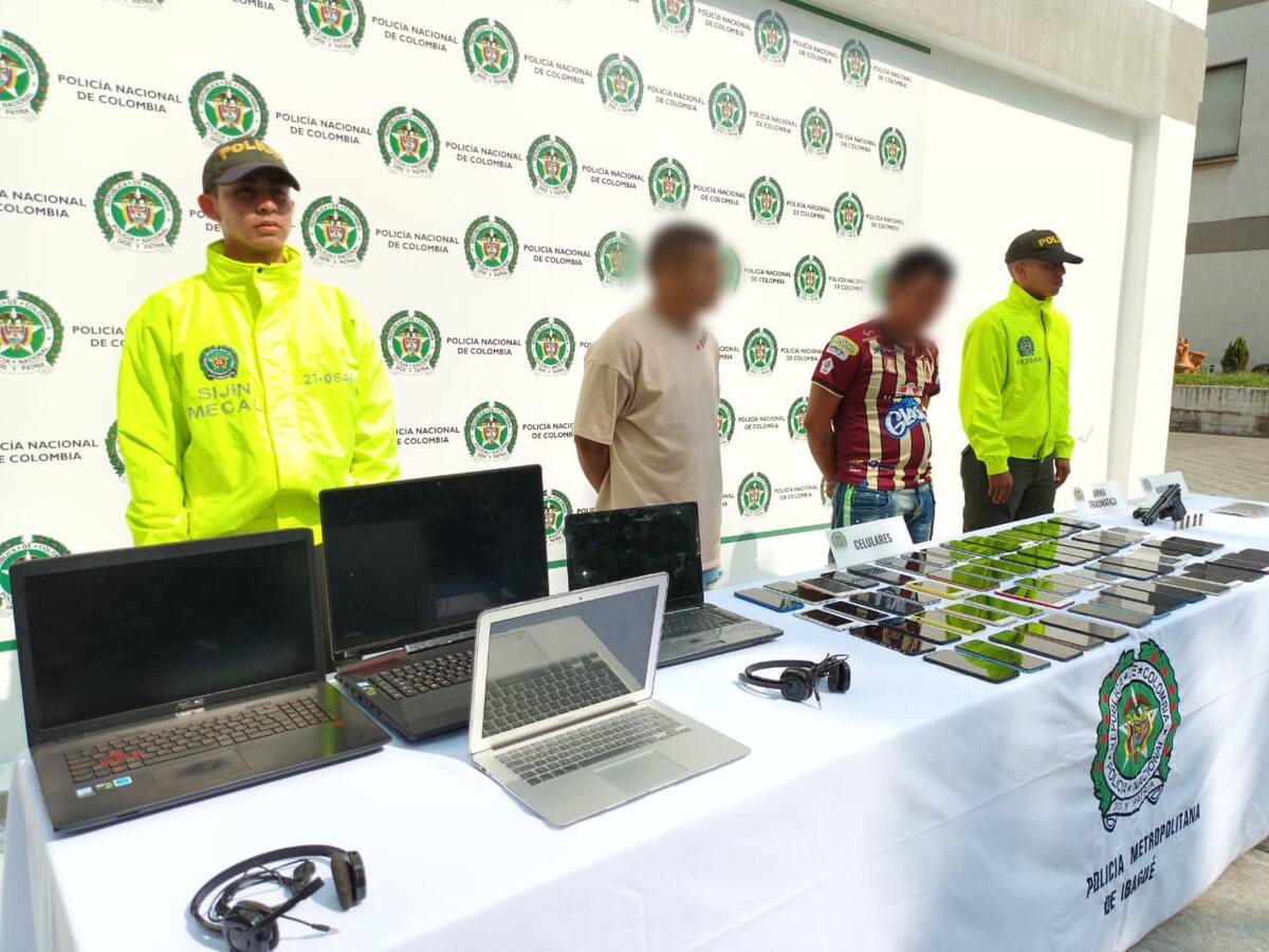 La policía captura a dos peligrosos delincuentes en Ibagué