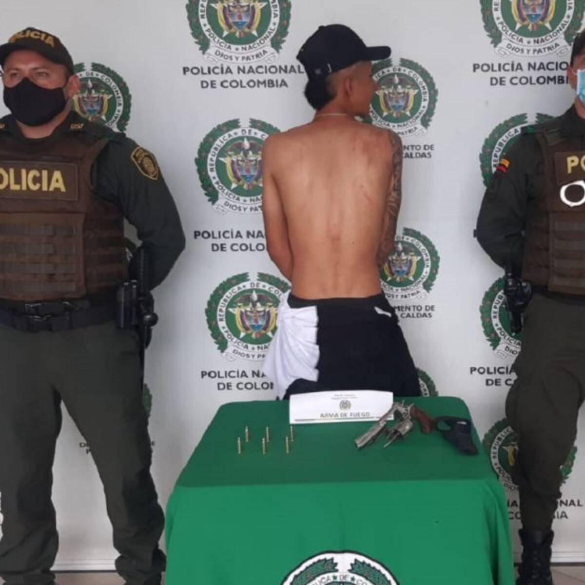 Detenido en Chinchiná por porte de armas y fuga de presos