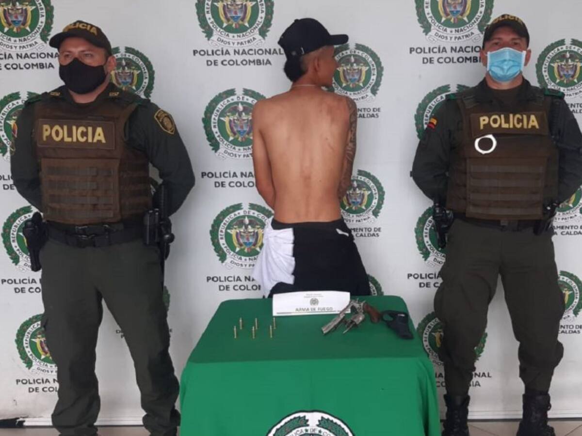 Detenido en Chinchiná por porte de armas y fuga de presos