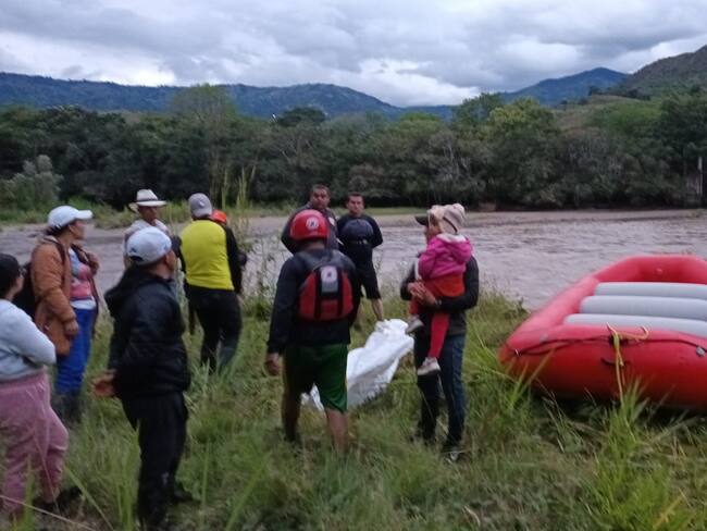 Fue arrastrado por la creciente del río Bordones.
