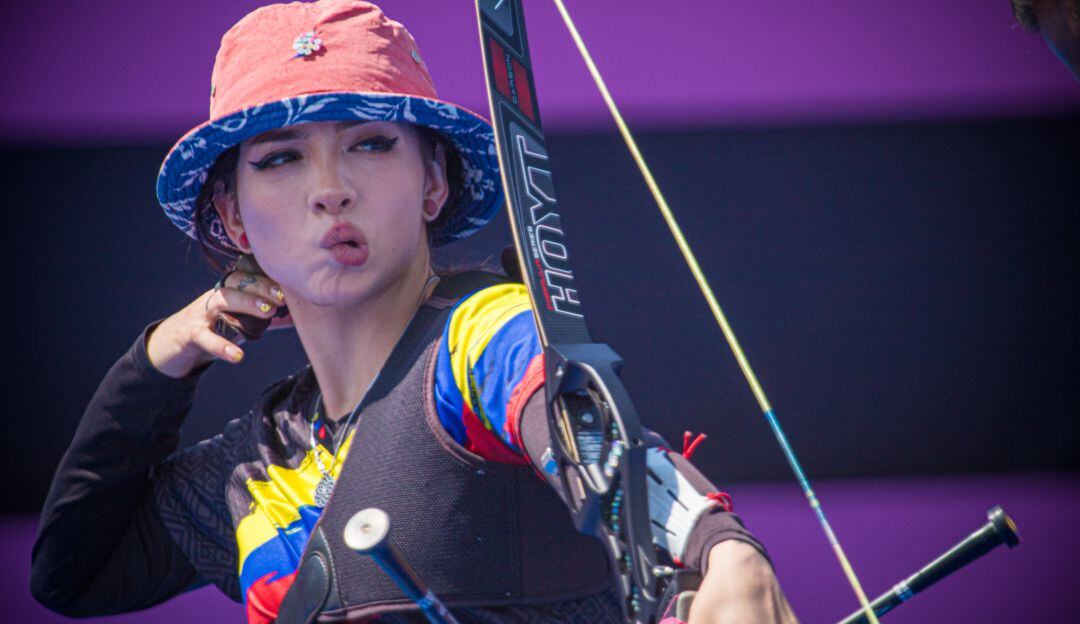 Valentina Acosta en su debut en los Juegos Olímpicos.