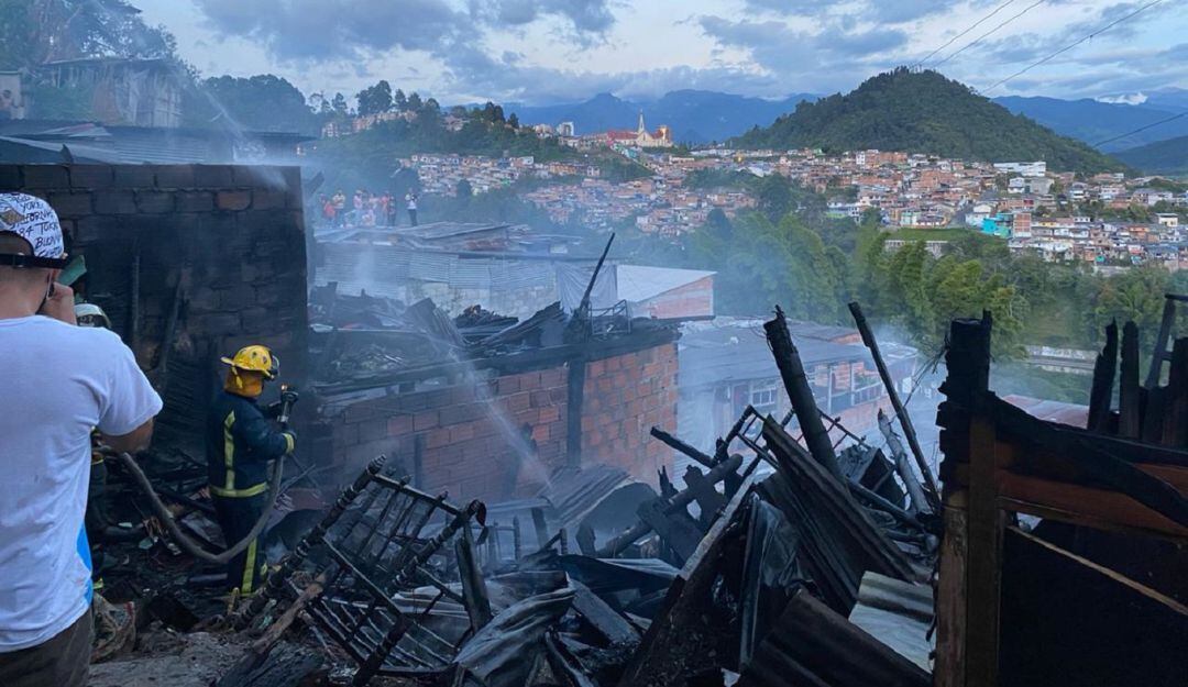 Incendio en Manizales
