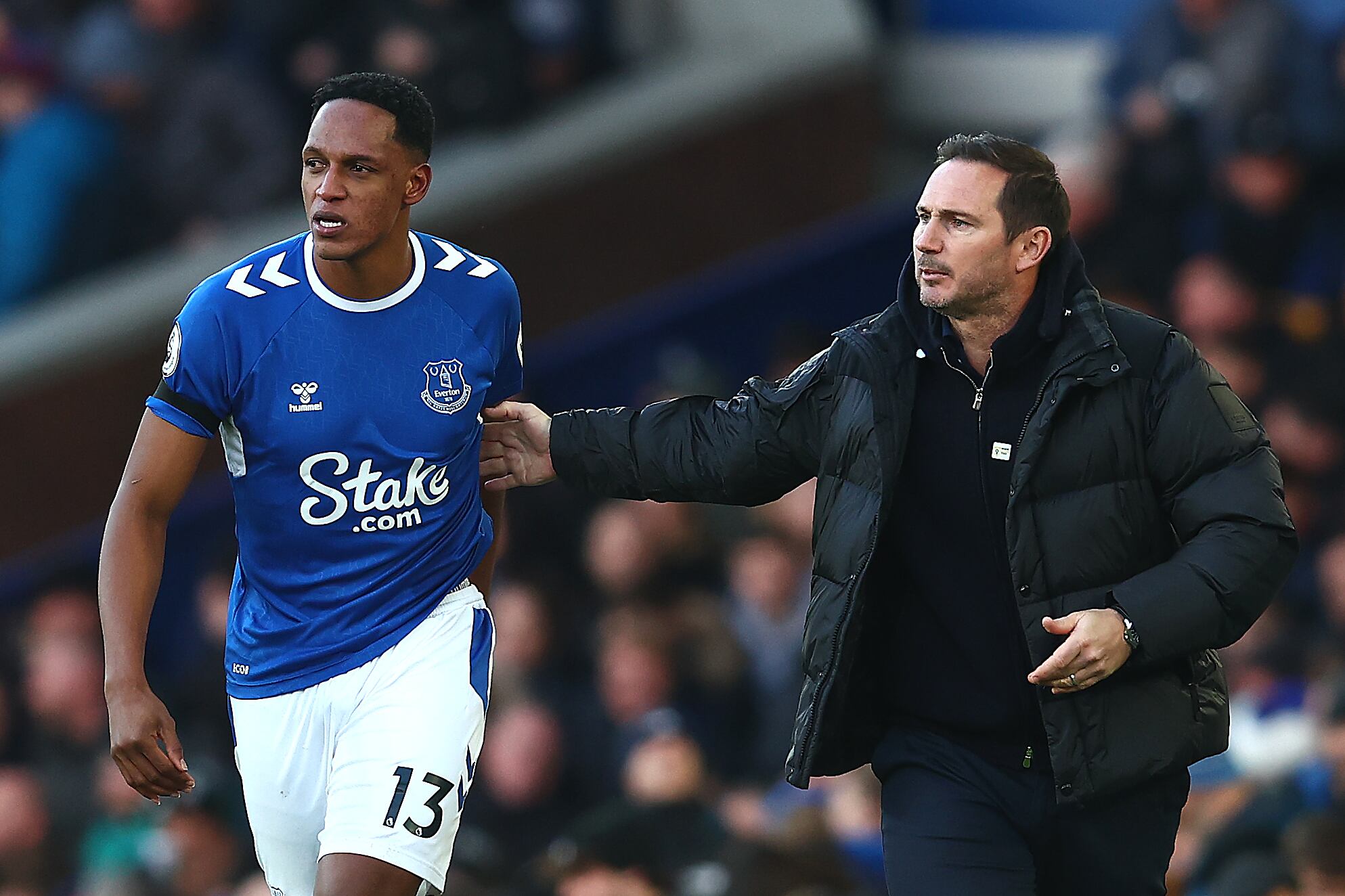 Yerry Mina, defensor central del Everton. (Photo by Chris Brunskill/Fantasista/Getty Images)