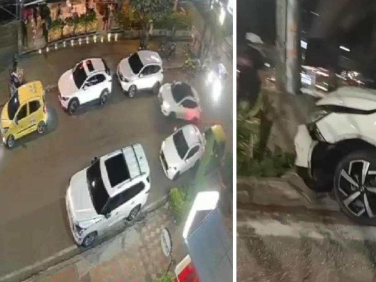 Impactante video en Cuadra Play: conductor protagonizó un choque múltiple en Bucaramanga
