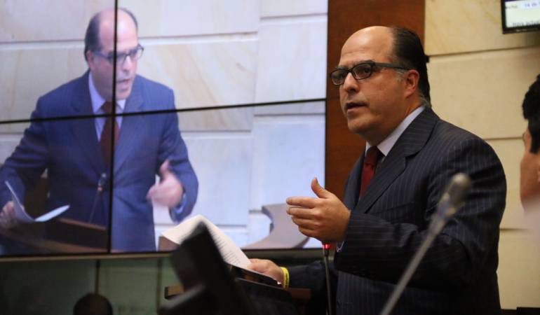 El presidente de la Asamblea de Venezuela, diputado Julio Borges.